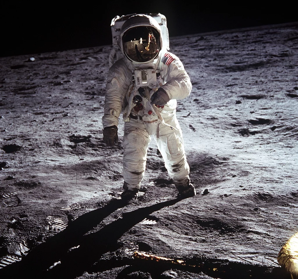 Astronaut wearing Omega Speedmaster